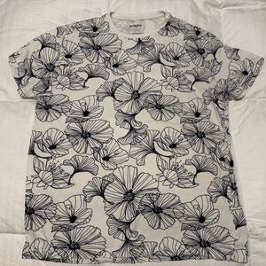 Goodfellow & Co Black Floral Print Men's Tee
